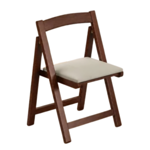 Wooden Folding Chair with Cushion – Portable Indoor & Outdoor Seating